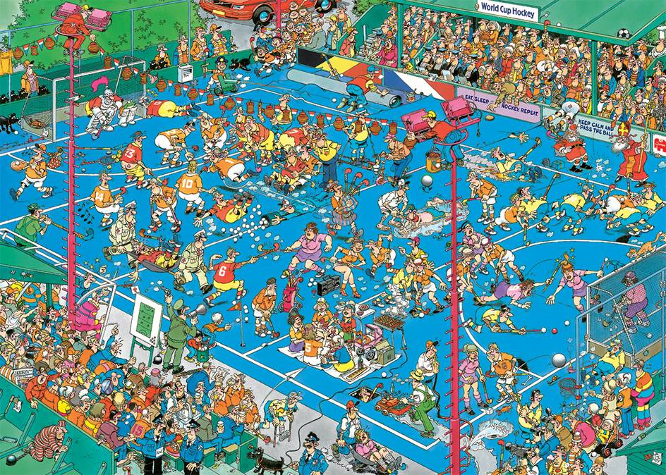 Jan Van Haasteren - Hockey Championship - 1000 Piece Jigsaw Puzzle