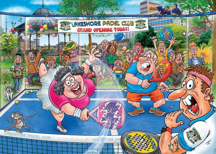 Wasgij - Original 49 Padel Panic! - 1000 Piece Jigsaw Puzzle