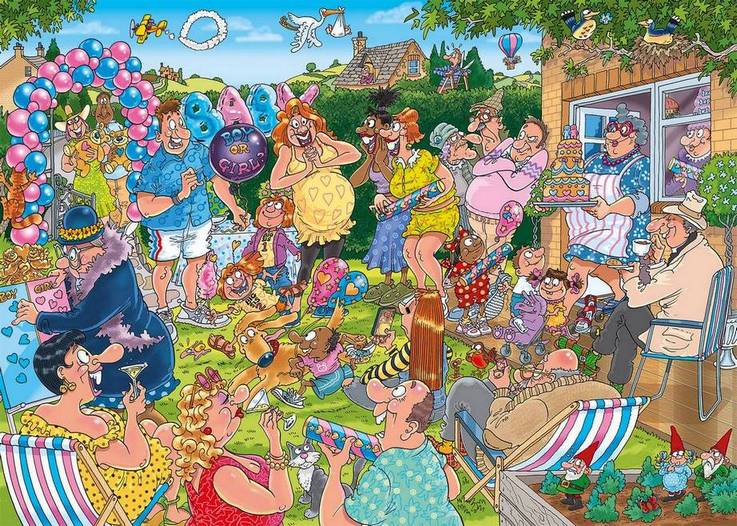 Wasgij - Mystery 31 Gender Reveal! - 1000 Piece Jigsaw Puzzle
