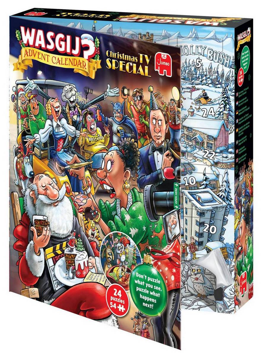 Wasgij - Advent Calendar - Christmas TV Special! - 24 x 54 Piece Jigsaw Puzzle