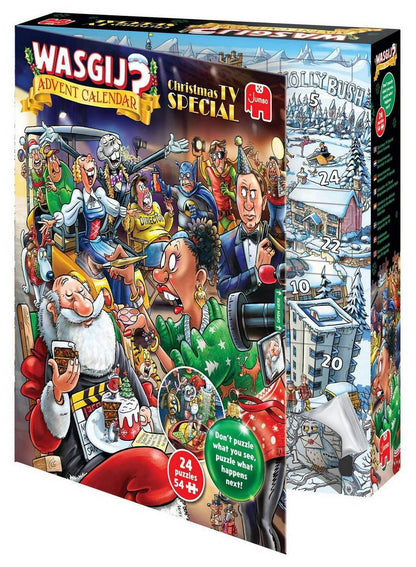 Wasgij - Advent Calendar - Christmas TV Special! - 24 x 54 Piece Jigsaw Puzzle