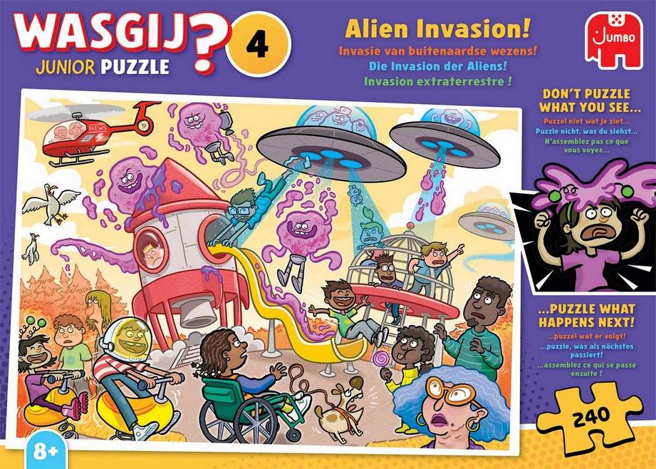Wasgij - Junior 1 Alien Invasion! - 240 Piece Jigsaw Puzzle