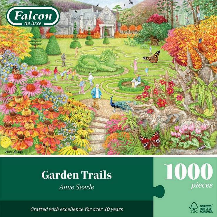 Falcon de Luxe - Garden Trails - 1000 Piece Jigsaw Puzzle