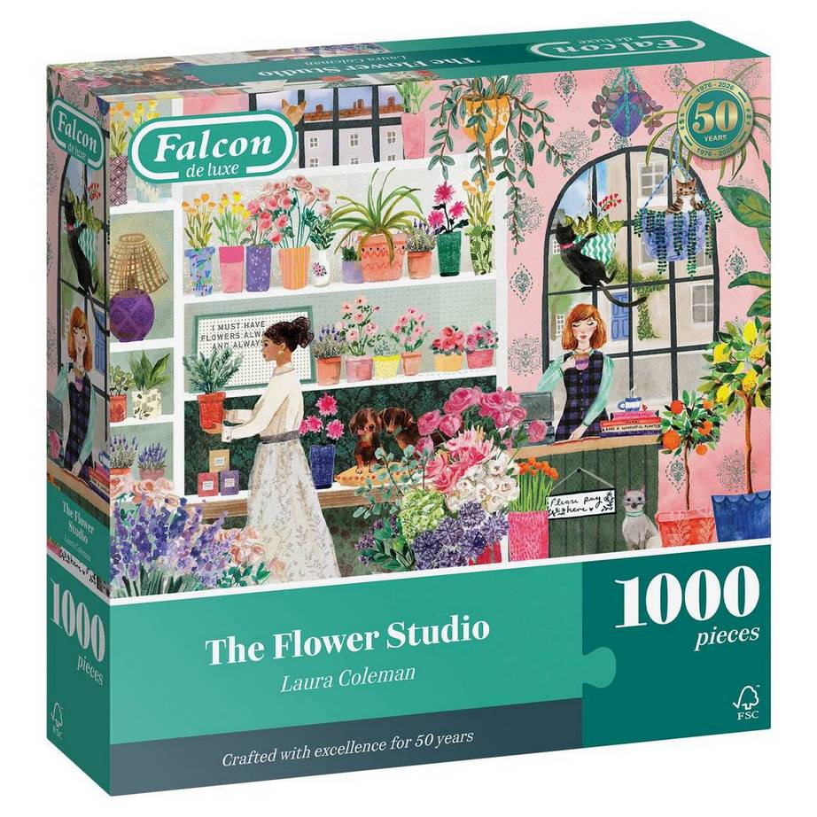 Falcon de Luxe - The Flower Studio - 1000 Piece Jigsaw Puzzle