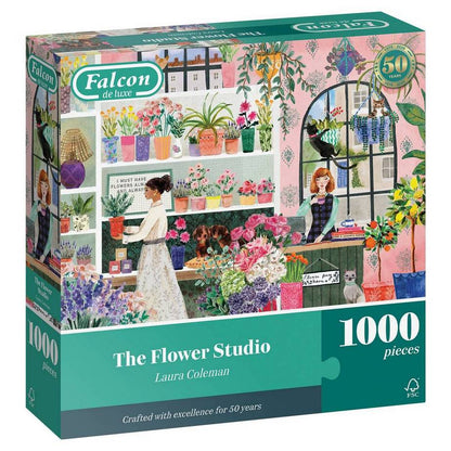 Falcon de Luxe - The Flower Studio - 1000 Piece Jigsaw Puzzle