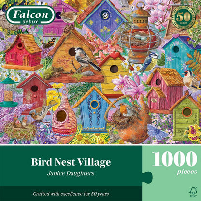 Falcon de Luxe - Birds Nest Village - 1000 Piece Jigsaw Puzzle