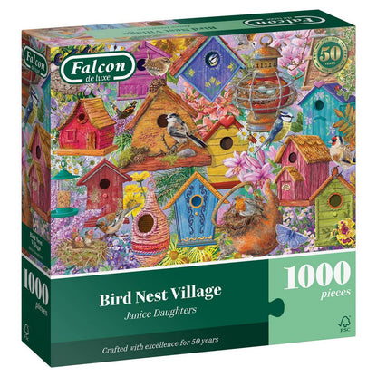 Falcon de Luxe - Birds Nest Village - 1000 Piece Jigsaw Puzzle
