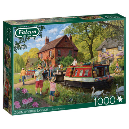 Falcon de Luxe - Countryside Locks  - 1000 Piece Jigsaw Puzzle