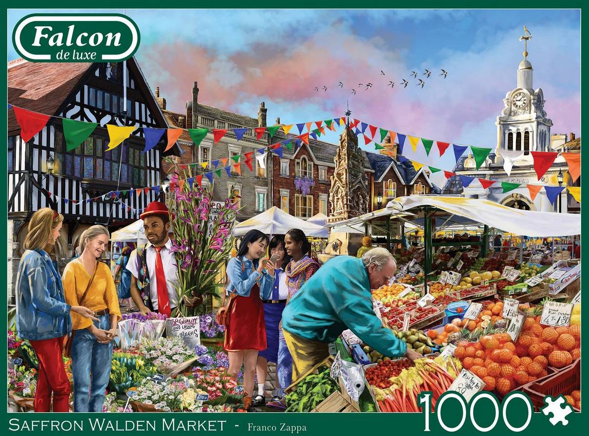 Falcon de Luxe - Saffron Walden Market  - 1000 Piece Jigsaw Puzzle