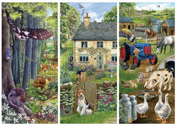 Falcon de Luxe - Woodland Farm  - 1000 Piece Jigsaw Puzzle