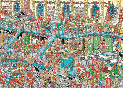 Jan Van Haasteren - Santas Factory - 1000 Piece Jigsaw Puzzle