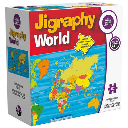 Happy Puzzle - Jigraphy World - 112 Piece Jigsaw Puzzle