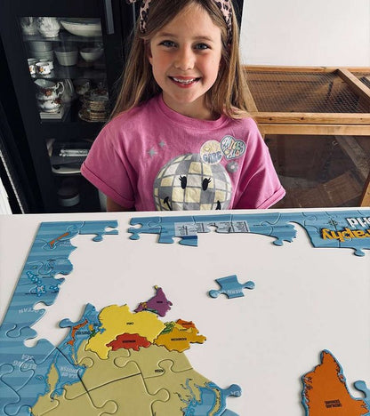 Happy Puzzle - Jigraphy World - 112 Piece Jigsaw Puzzle