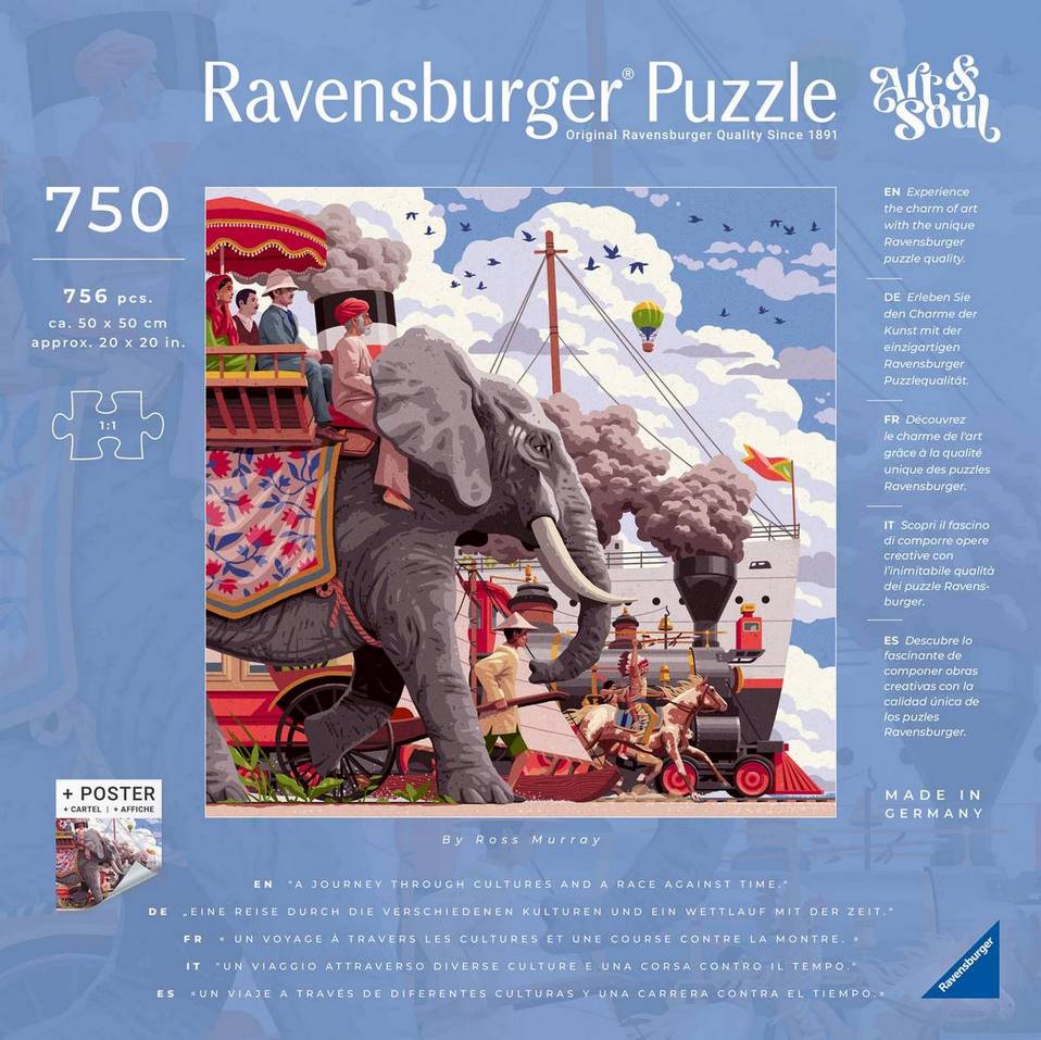 Ravensburger - Around the World in 80 Days - 750 Piece Jigsaw Puzzle