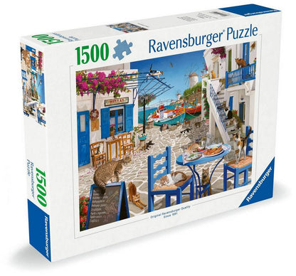 Ravensburger - Cats of Mykonos - 1500 Piece Jigsaw Puzzle