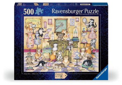 Ravensburger - Crazy Cats - Tabby & Co - 500 Piece Jigsaw Puzzle