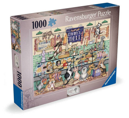 Ravensburger - Dapper Dogs No1 Digbys Deli - 1000 Piece Jigsaw Puzzle