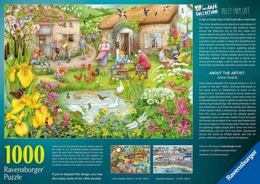 Ravensburger - Cosy Cafe No3 Valley Farm Café - 1000 Piece Jigsaw Puzzle