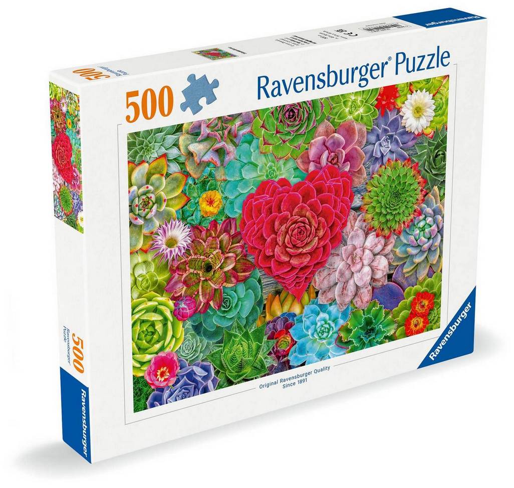 Ravensburger - Succulent Love - 500 Piece Jigsaw Puzzle