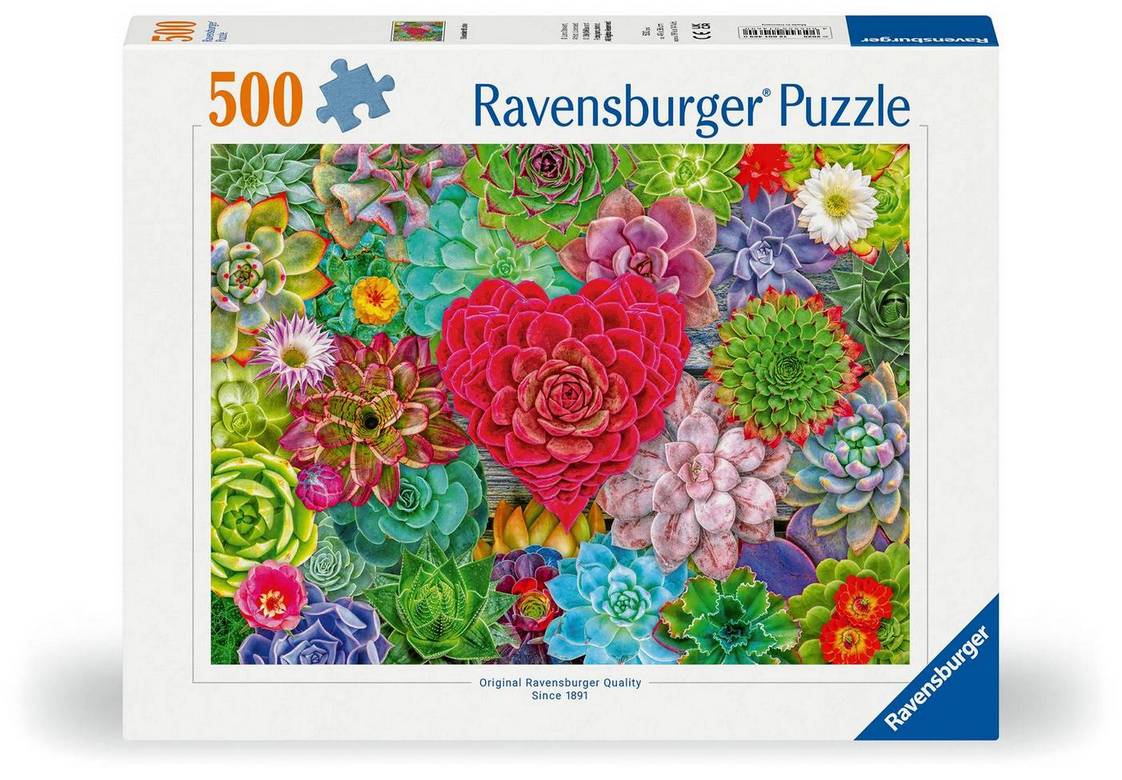 Ravensburger - Succulent Love - 500 Piece Jigsaw Puzzle