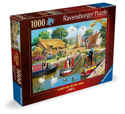 Ravensburger - A Busy Day on the Canal - 1000 Piece Jigsaw Puzzle