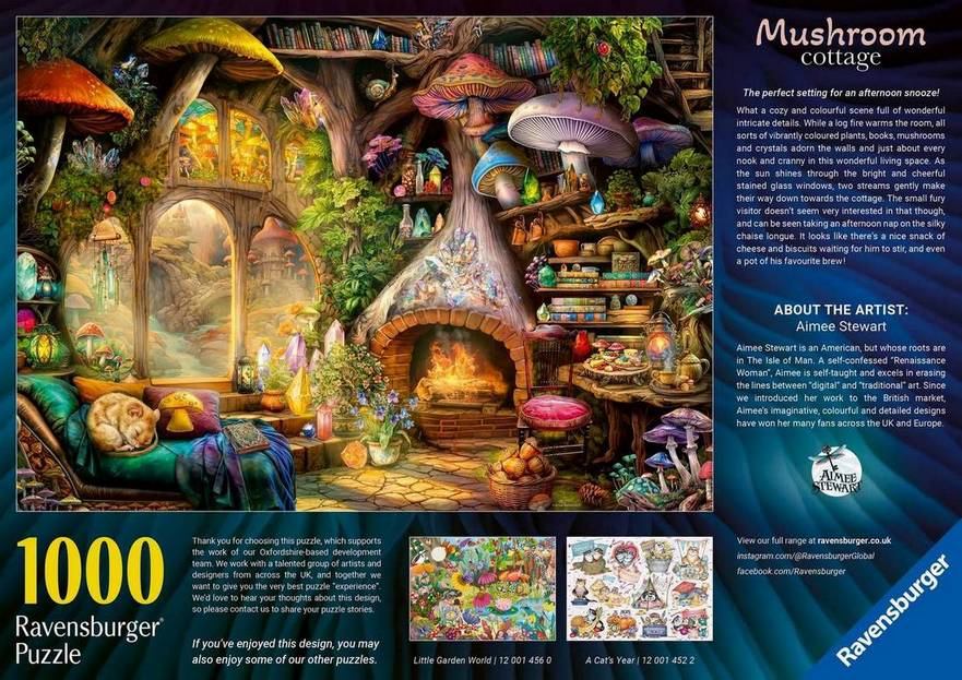 Ravensburger - Mushroom Cottage - 1000 Piece Jigsaw Puzzle