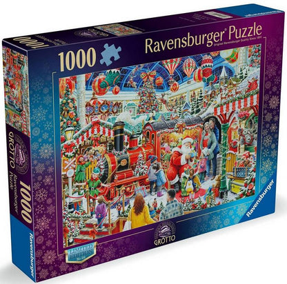 Ravensburger - Santas Steam Train Grotto Limited Edition No 29 - 1000 Piece Jigsaw Puzzle