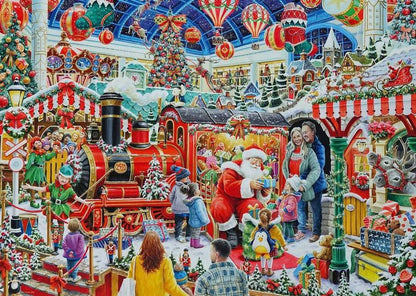 Ravensburger - Santas Steam Train Grotto Limited Edition No 29 - 1000 Piece Jigsaw Puzzle