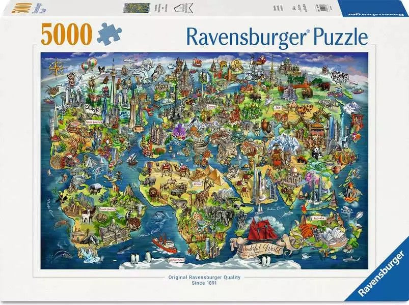 Ravensburger - World Map - 5000 Piece Jigsaw Puzzle