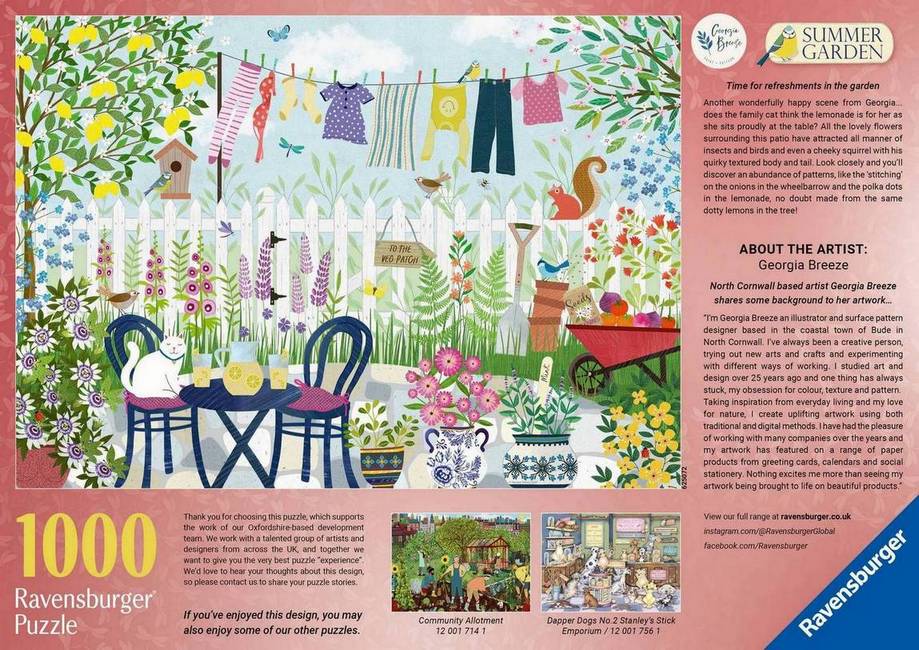 Ravensburger - Summer Garden - 1000 Piece Jigsaw Puzzle