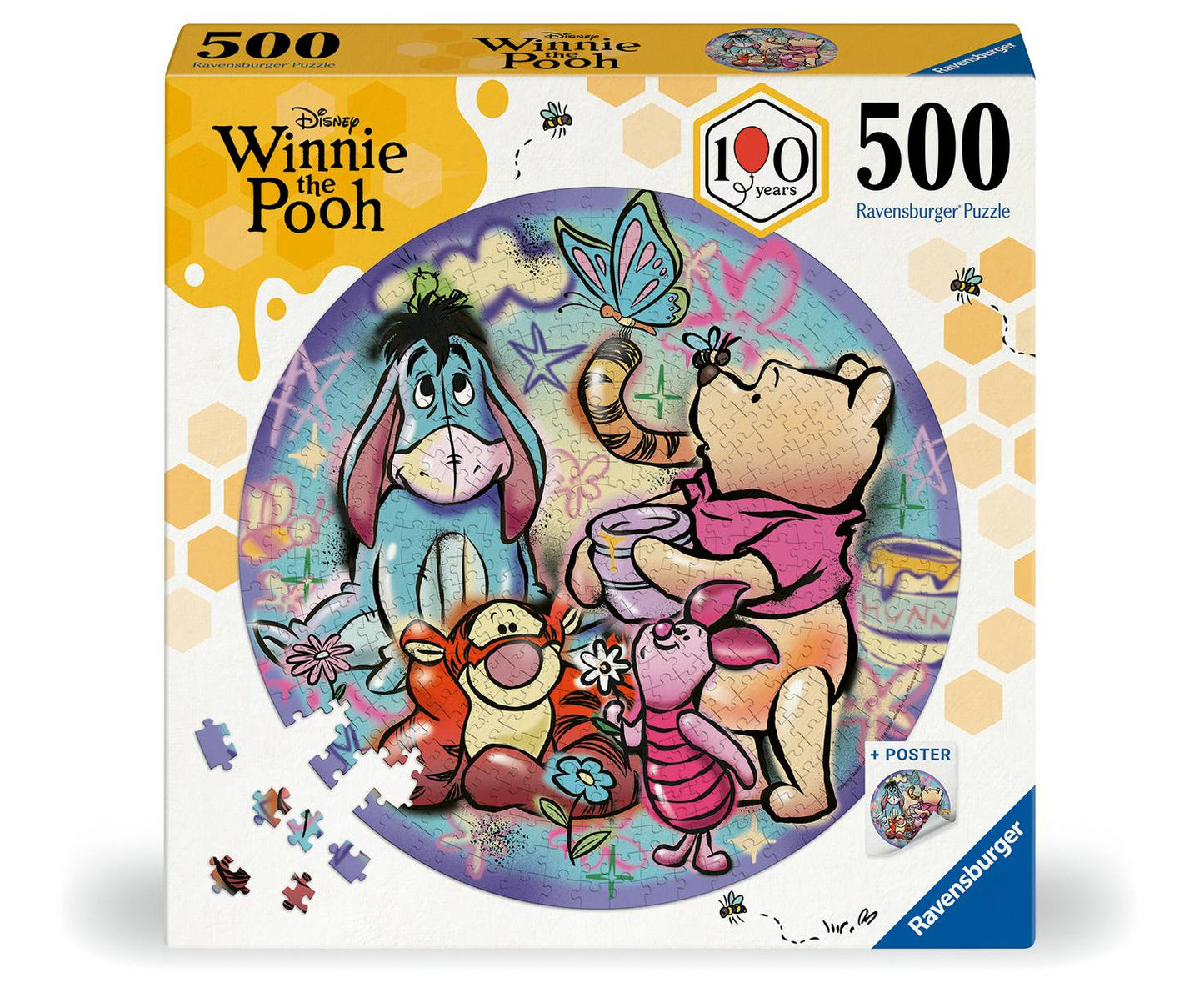 Ravensburger - Winnie the Pooh - 500 Piece Circular Jigsaw Puzzle