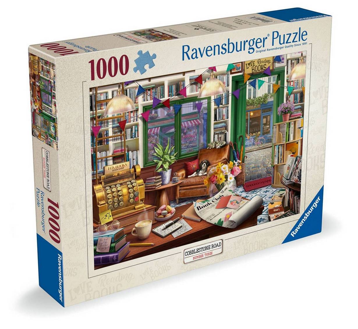 Ravensburger - Cobblestone Road No 3 - Enchanted Bookshop - 1000 Piece Jigsaw Puzzle