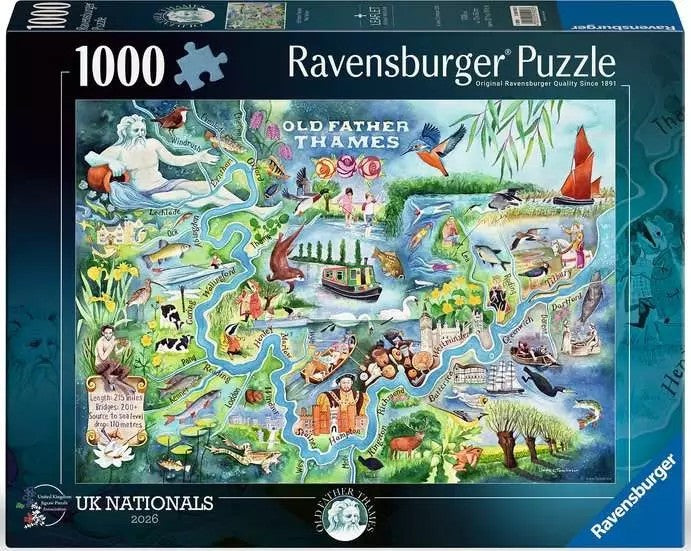 Ravensburger - Old Father Thames - 1000 Piece Jigsaw Puzzle
