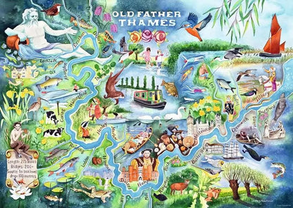 Ravensburger - Old Father Thames - 1000 Piece Jigsaw Puzzle