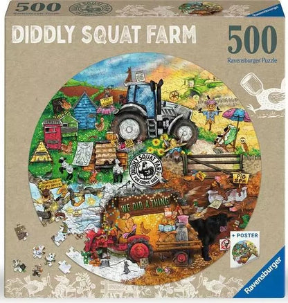 Ravensburger - Diddly Squat Farm - 500 Piece Circular Jigsaw Puzzle
