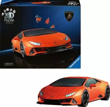 Ravensburger - Iconics - Lamborghini Huracan Evo - 108 Piece 3D Jigsaw Puzzle