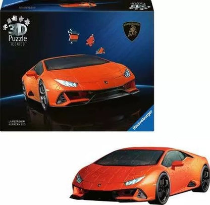 Ravensburger - Iconics - Lamborghini Huracan Evo - 108 Piece 3D Jigsaw Puzzle
