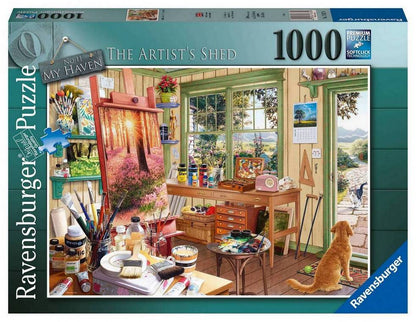 Ravensburger - My Haven No 11 - The Artists Shed - 1000 Piece Jigsaw Puzzle