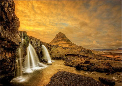 Educa - Kirkjufellsfoss Waterfall - Iceland - 1000 Piece Jigsaw Puzzle
