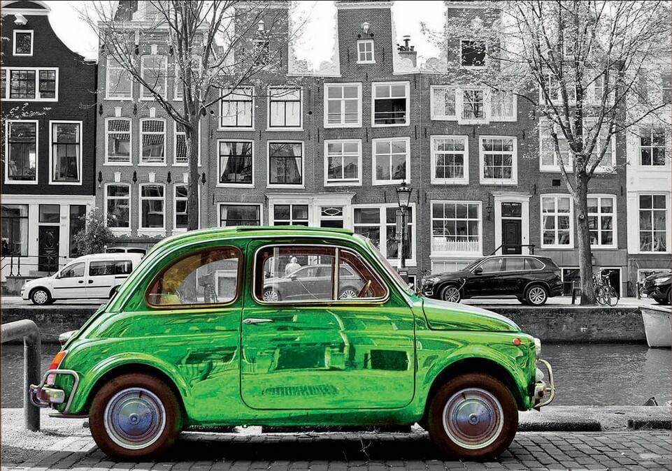 Educa - Car in Amsterdam - 1000 Piece Jigsaw Puzzle