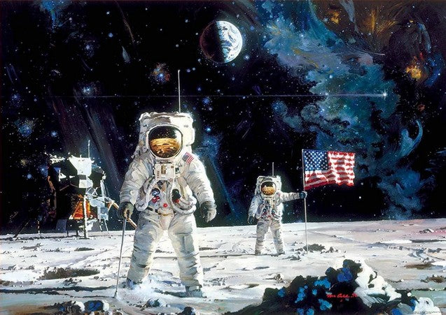 Educa - First Men on The Moon - 1000 Piece Jigsaw Puzzle