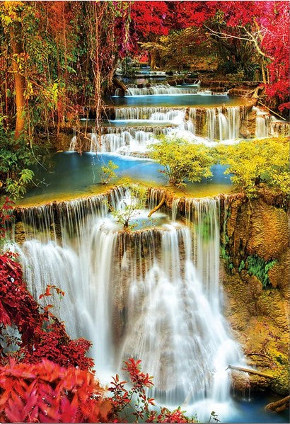 Educa - Waterfall in Deep Forest - 1000 Piece Jigsaw Puzzle