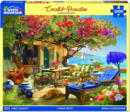 White Mountain - Coastal Paradise - 1000 Piece Jigsaw Puzzle