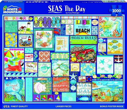 White Mountain - Seas the Day - 1000 Piece Jigsaw Puzzle