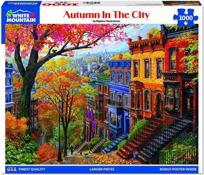 White Mountain - Autumn In The City - 1000 Piece Jigsaw Puzzle