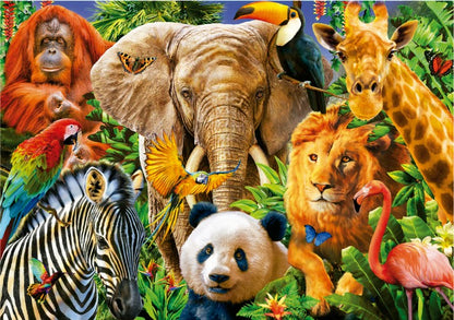 Educa - Wild Animal Collage - 500 Piece Jigsaw Puzzle