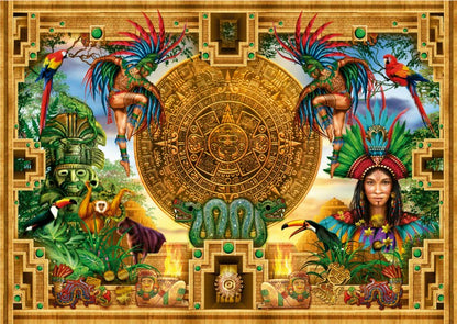 Educa - Aztec Mayan Montage - 2000 Piece Jigsaw Puzzle