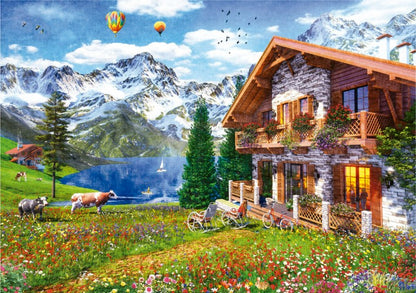 Educa - Chalet In The Alps - 4000 Piece Jigsaw Puzzle