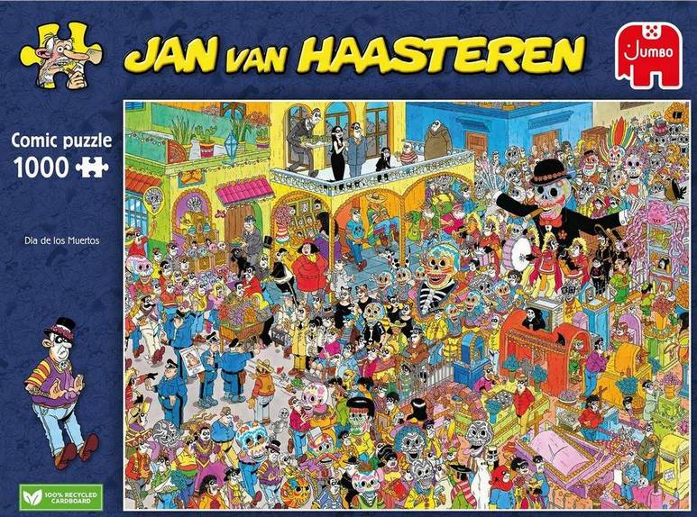 Jan Van Haasteren - Dia de los Muertos - 1000 Piece Jigsaw Puzzle