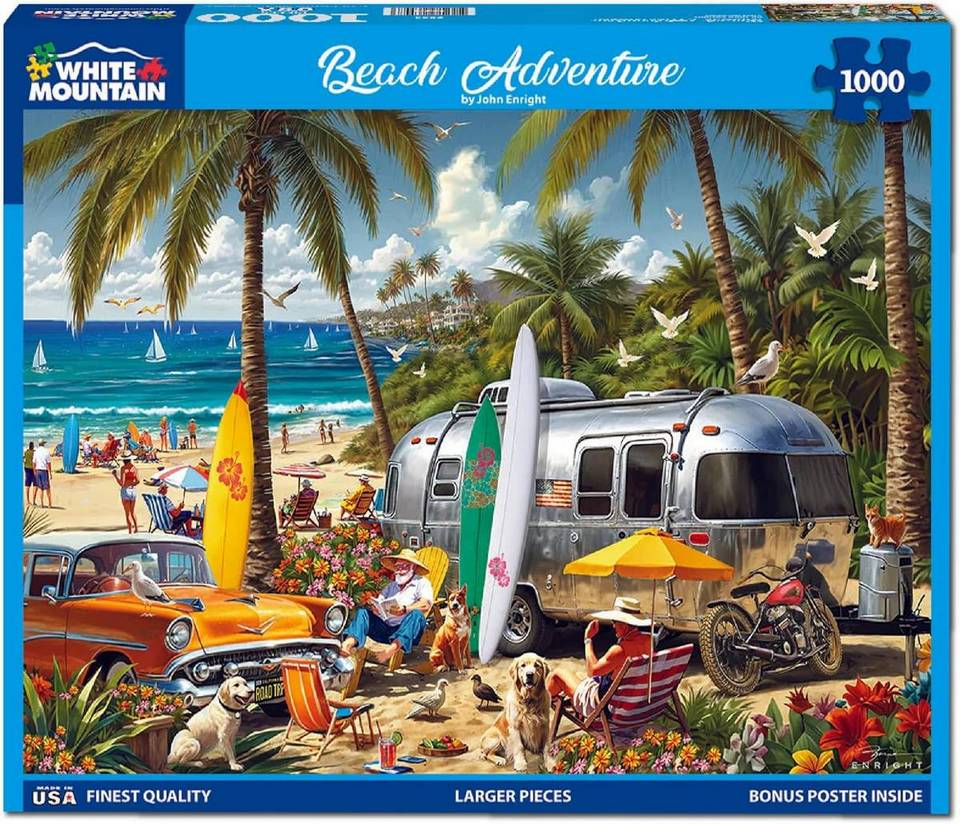 White Mountain - Beach Adventure - 1000 Piece Jigsaw Puzzle
